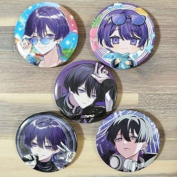 Amazon | クロノヴァ しの 缶バッジ set 5点セット | バッジ